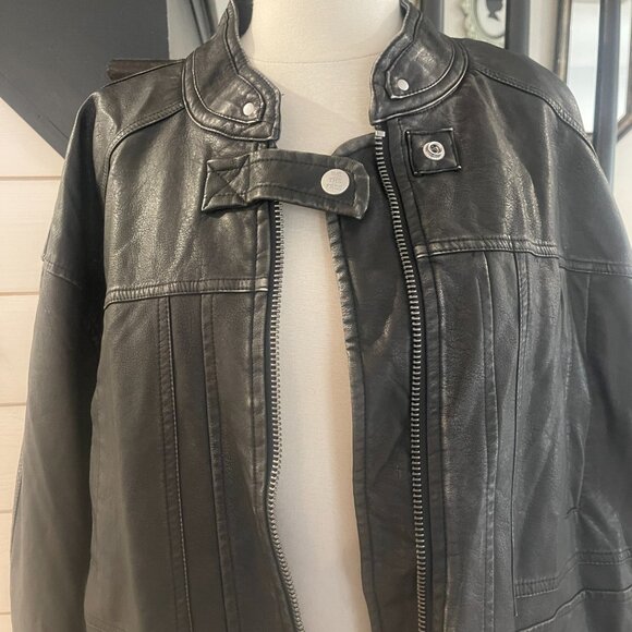 Free People All About That Moto Jacket NWOT Size Large - Picture 10 of 12